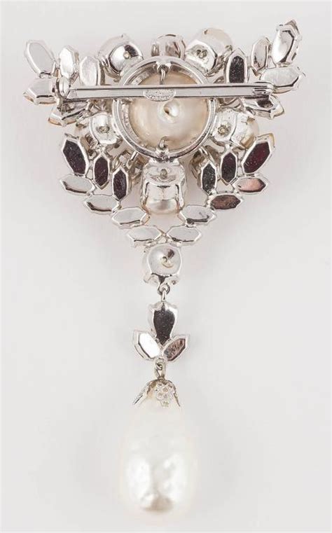 christian Dior pearl brooch